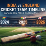 india national cricket team vs england cricket team timeline