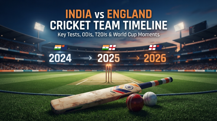india national cricket team vs england cricket team timeline
