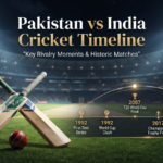pakistan national cricket team vs india national cricket team timeline