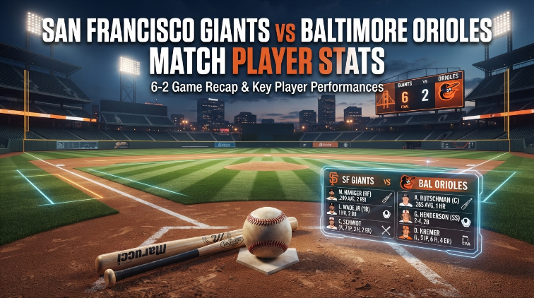 san francisco giants vs baltimore orioles match player stats
