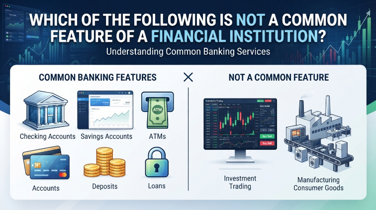 which of the following is not a common feature of a financial institution?
